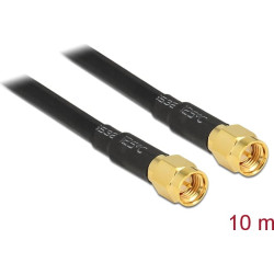 Delock Antenna Cable SMA plug to SMA plug LMR195 low loss 10 m