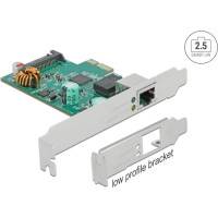 Delock PCI Express x1 Karte 1 x RJ45 2,5 Gigabit LAN PoE+ RTL8125