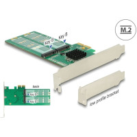 Delock PCI Express Card > 4 x internal M.2 Key B - Low Profile Form Factor