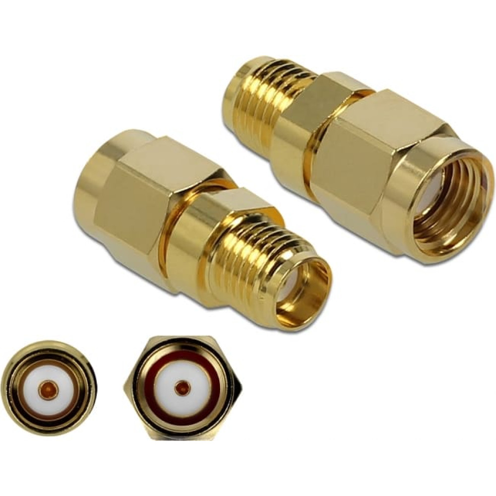 Delock Adapter RP-SMA plug to SMA jack 10 GHz