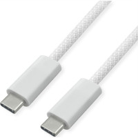 Kabelis USB4Gen3x2, C–C, 240W, balts, 1m, Roline