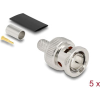 Delock BNC plug for crimping RG59 with matching shrink tube