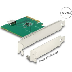 Delock PCI Express x4 Card to 1 x internal OCuLink SFF-8612 - Low Profile Form Factor