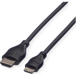 Roline HDMI High Speed Cable + Ethernet, A - C, M/M, 0.8 m