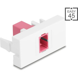 Delock Easy 45 Module SC Simplex female to SC Simplex female violet / white
