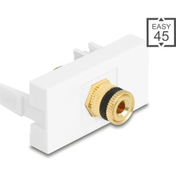 Delock Easy 45 Module binding post to thread nut black / white