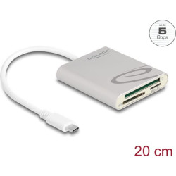 Delock Card Reader USB Type-C™ for Compact Flash, SD or Micro SD memory cards