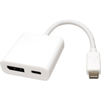 Roline Type C - DisplayPort Adapter, + 1x Type C PD, v1.2, M/F