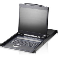 Aten CL1308N KVM-Switch, 48cm TFT, VGA, PS/2-USB, 8 Port, FR-Layout