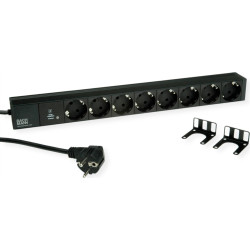 Bachmann 19" 1U 8xCEE7/3 sw 1xSPD-Plus 2.0m CEE7/7