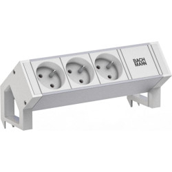 Bachmann DESK2 ALU WHITE 3xUTE 0,2m GST18 RAL9010
