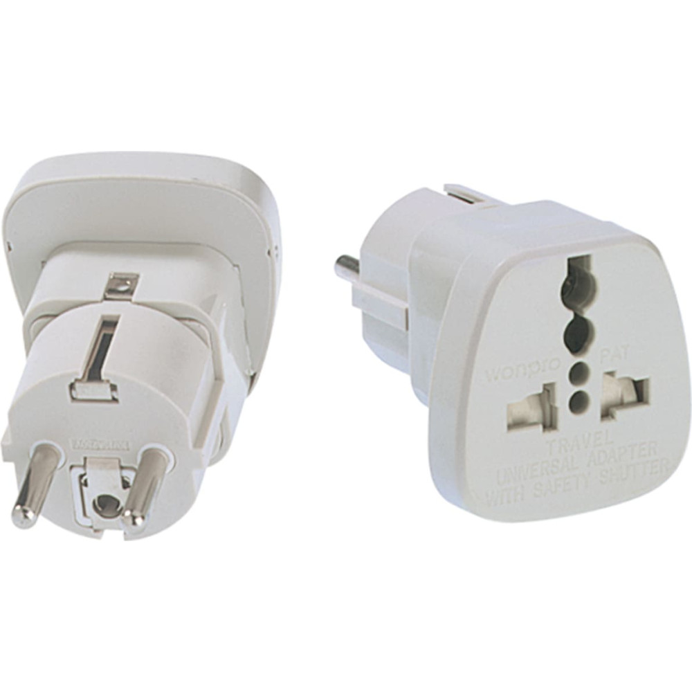 Bachmann mains plug adapter, Safety plug-worldwide