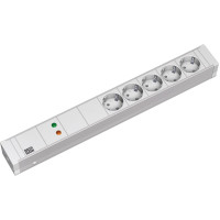 Bachmann 19" 1.5U 5xCEE7/3 1xGVS power 2.0m CEE7/7