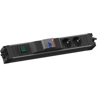 Bachmann STEP ALU 2xCEE7/3 1xFI 1xswitch GST18