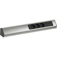 Bachmann CASIA 2 3xUTE 1xUSB A/C 22W 2.0m AEH stainless steel look