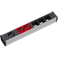 Bachmann CONI 1xCEE7/3 2xCEE7/3 red, earthing contact 1xblack+2xred