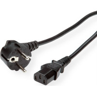 Roline Power Cable, straight IEC Connector, black, 3 m