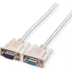 Roline VGA Cable, HD15, F/M, 6 m