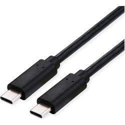 Roline Cable USB4 Gen3x2, with Emark, C–C, M/M, 240W, black, 0.8 m