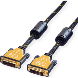 Roline GOLD Monitor Cable, DVI M - DVI M, (24+1) dual link 2 m