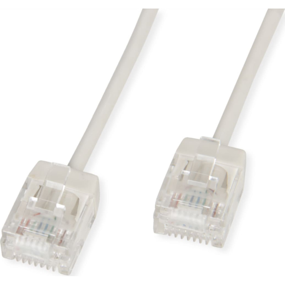 Roline UTP Data Center Patch Cord Cat.6A (Class EA), LSOH, Slim, Ultra Short Connector, grey, 2 m