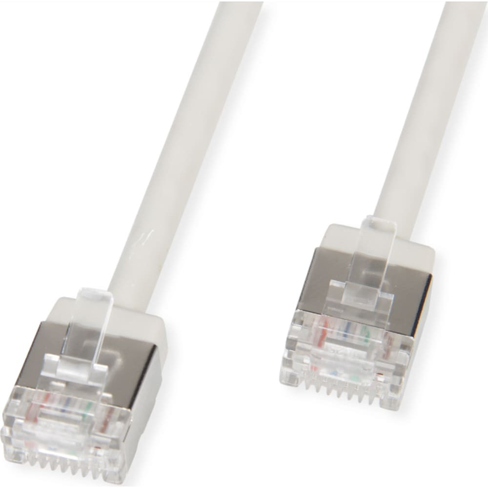 Roline U/FTP Data Center Patch Cord Cat.6A (Class EA), LSOH, Slim, Ultra Short Connector, grey, 1.5 m