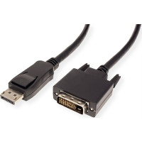 VALUE DisplayPort Cable, DP-DVI (24+1), M/M, black, 1.5 m
