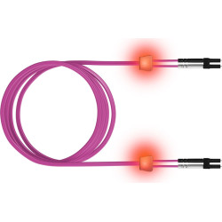Easylan saCon Patch cables LED-Duplex 50/125µm OM4, LC/SC, violet, 5 m