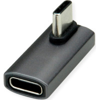 Roline Adapter, USB4 Gen 3x2, Aluminum, 90° rotated, Type C, M/F, silver