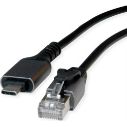 Value USB 3.2 Gen 2 to Gigabit Ethernet Cable Converter, black, 3 m