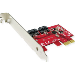Roline PCIe x1 SATA III 6Gbps AHCI 2Port Low Profile Host Adapter