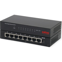 Roline Gigabit Ethernet Switch, 8x RJ-45, unmanaged