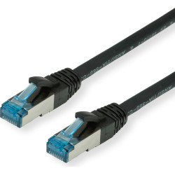 Value S/FTP Patch Cord Cat.6A (Class EA), black, 15 m