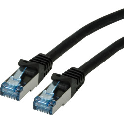 Roline S/FTP Patch Cord Cat.6A, Component Level, LSOH, black, 5 m