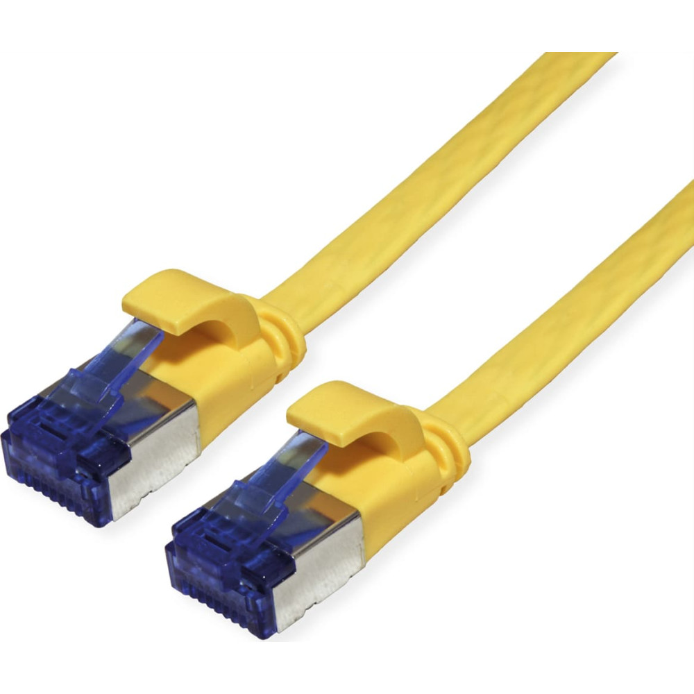 Value FTP Patch Cord, Cat.6A (Class EA), extra-flat, yellow, 5 m