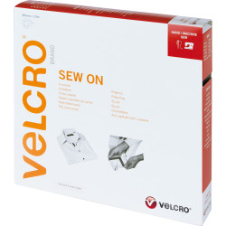 Velcro ® Klettband zum Aufnähen, Haken & Flausch 20mm x 10m Grau