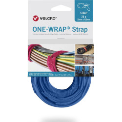 Velcro ® One Wrap® Strap 20mm x 330mm, 25 Stück, blau