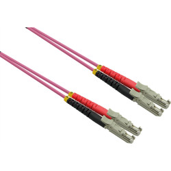 Roline FO Jumper Cable Duplex, 50/125µm OM4, LSH/LSH, UPC Polish, LSOH, violet, 5 m