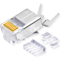 Roline Cat.6 (Class E) Modular Plug, STP, short body, 10 pcs.