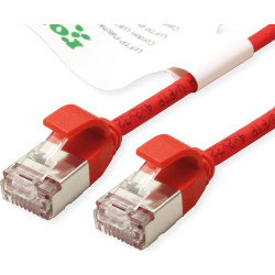 Roline Green U/FTP DataCenter Patch Cord Cat.6A (Class EA), LSOH, slim, red, 0.5