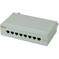 Roline Cat.5e (Class D) Wall Mount Patch Panel, 8 Ports, STP, grey
