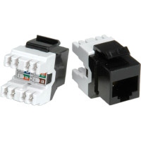 ROLINE Cat.5e Keystone Jack, RJ-45, unshielded black