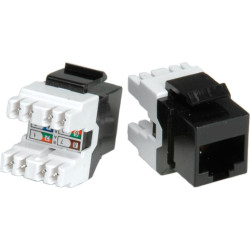 ROLINE Cat.5e Keystone Jack, RJ-45, unshielded black