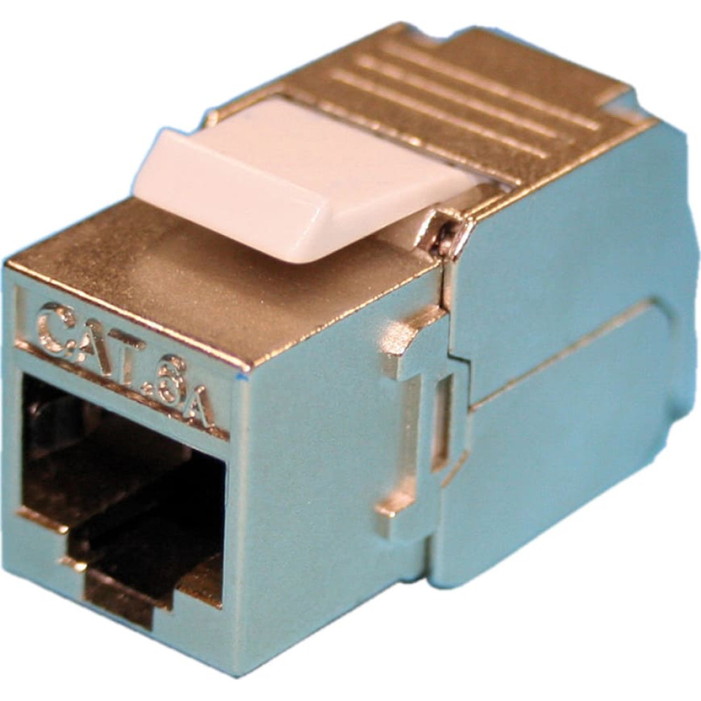 Roline Keystone Jack, Cat.6A (Class EA), RJ-45, STP, tool-free, silver