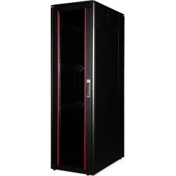 Roline 19-inch Network Cabinet Pro 42 U, 600x1000 WxD glass door black