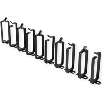 Roline Cable management bracket, 44x100mm black 10 pieces