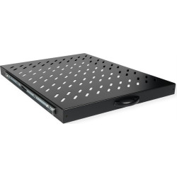 Roline 19-inch shelf 1 U, extendable 550 T 25 kg black