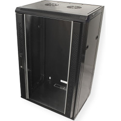 Value 19" Wall Mount Rack 18U, 910x570x450mm (HxWxD), black