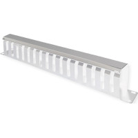 Value 19" Front Panel 1U with Patch channel 40 x 80 mm, grey