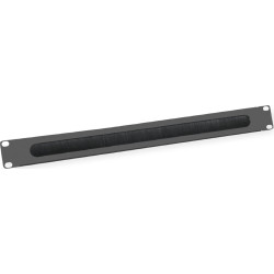 Value 19" Cable Entry 1U with Brush Seal, black